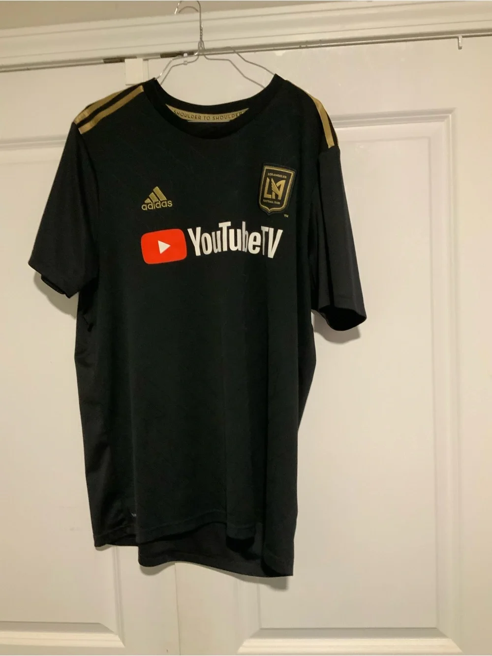 Adidas Kids Black & Gold LAFC YouTubeTV Soccer Jersey
